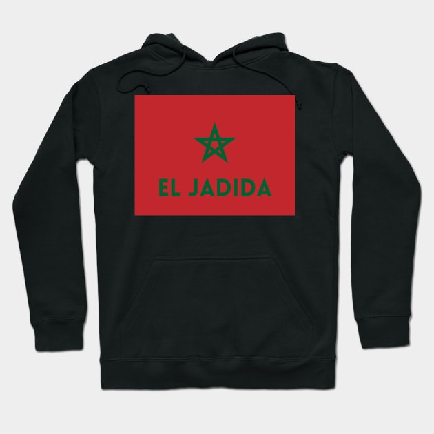 El Jadida City in Moroccan Flag Hoodie by aybe7elf